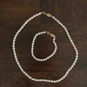 Child’s Freshwater Pearl Necklace and Bracelet